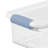 Sterilite Plastic Clear Stackable Latching Storage Box Container