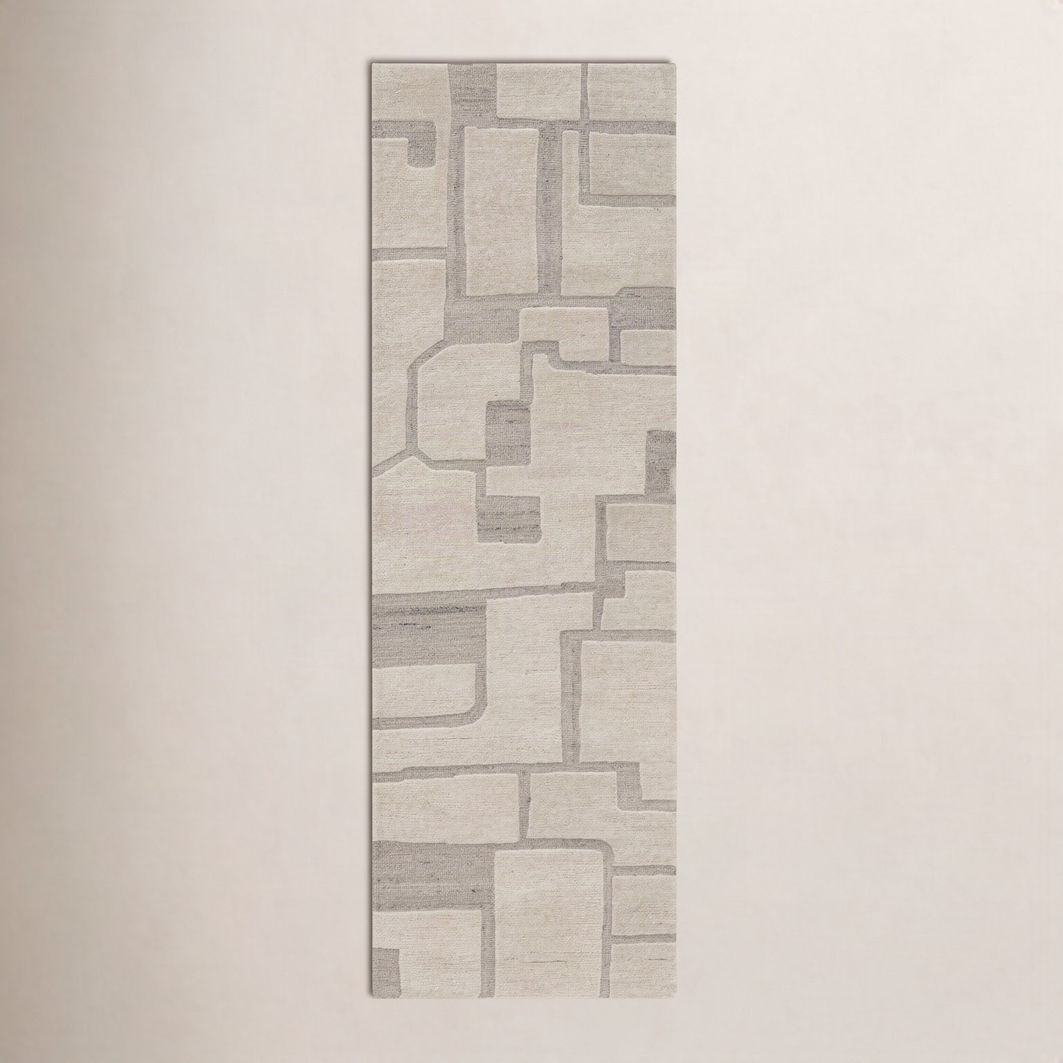 Lira Hand-Tufted Abstract Wool Rug, Runner 2'6" x 8'