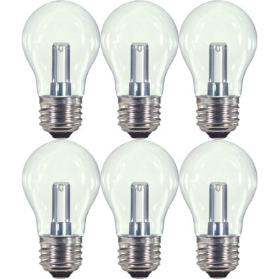 1 W (équivalent à 25 W), ampoule DEL A15 à intensité variable, culot moyen E26 (standard)