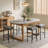 Upholstered Saddle Bar Stools Counter Height Stools Barstools Bar Chairs with Curved Seat & Footrest-1416667907-1416667905