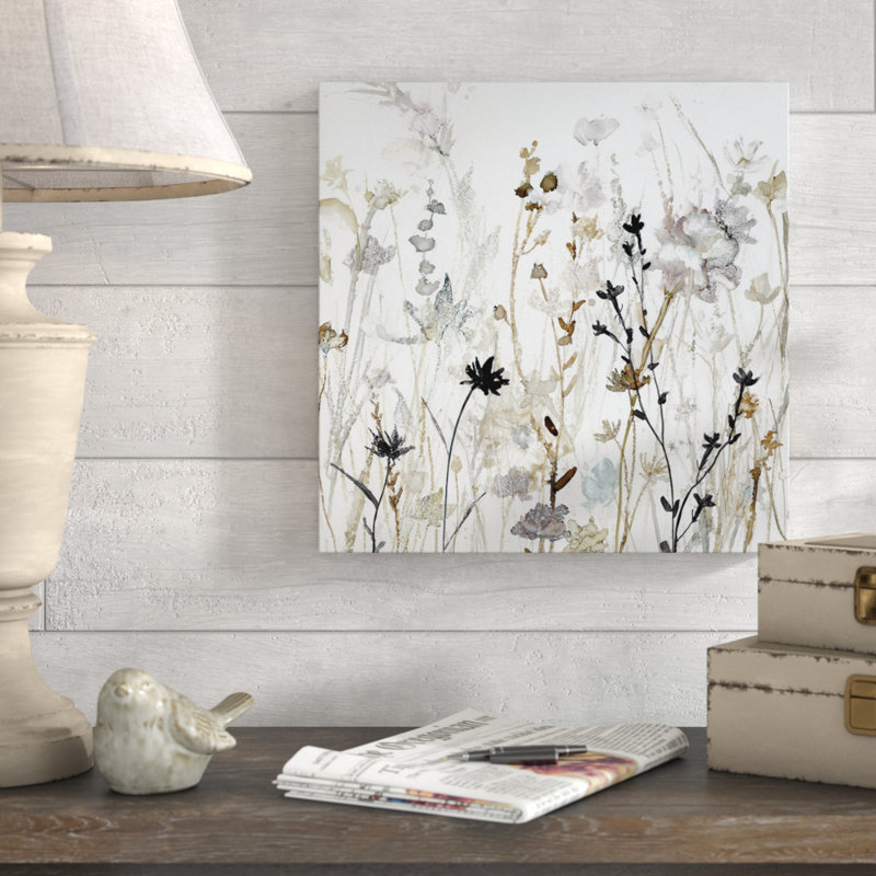 " Wildflower Mist II ", Wrapped Canvas, 24" H x 24" W x 1.5" D