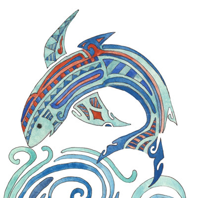 Undersea Luau II by Alicia Ludwig - Wrapped Canvas Painting