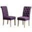 Chaises élégantes en bois massif brun clair pour salle à manger, 2 chaises de salle à manger assorties de 2 - structure et rembourrage confortable-909297428