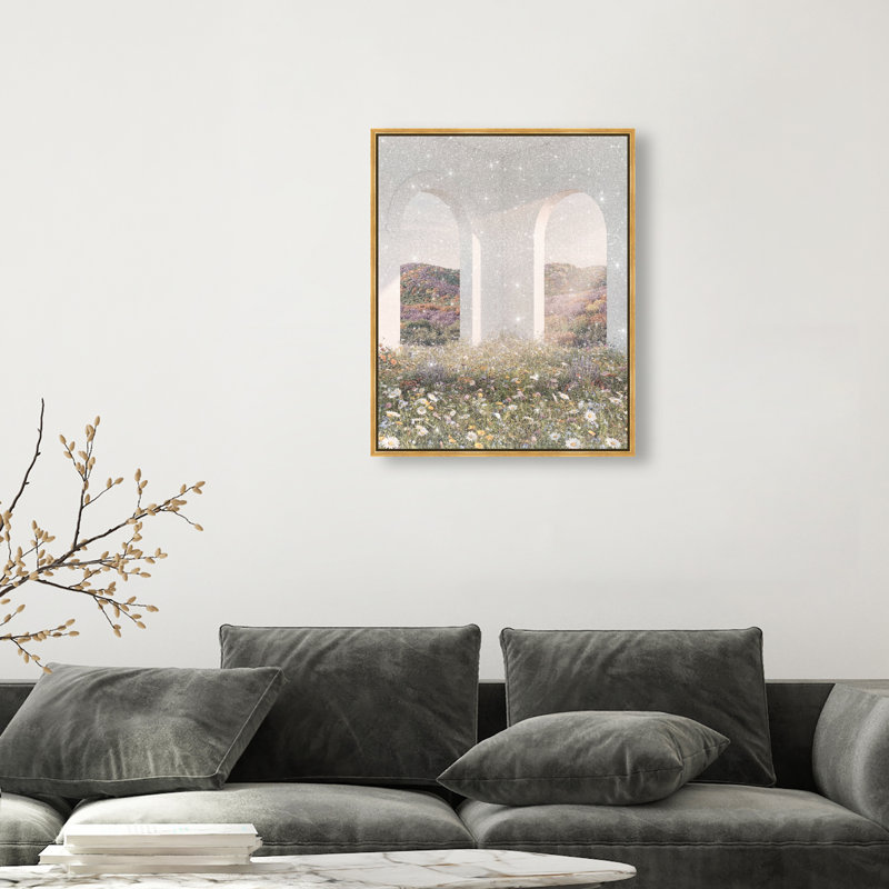 Sunlight Coming Through Print by Oliver Gal, 25"H x 31"W, Gold Floater Frame