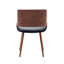 Basil Faux Leather Mid-Century Dining Chair-1547497407