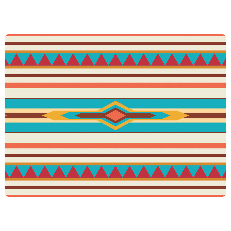 Southwestern Blanket 35 in. x 47 in. 9 to 5 Desk Chair Mat