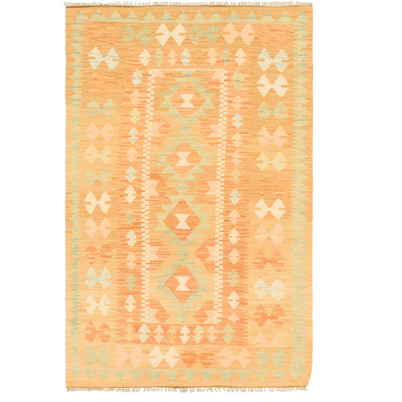Tapis de zone en laine noué la 2 pi 7 po x 4 pi 3 po one-of-kind Elland