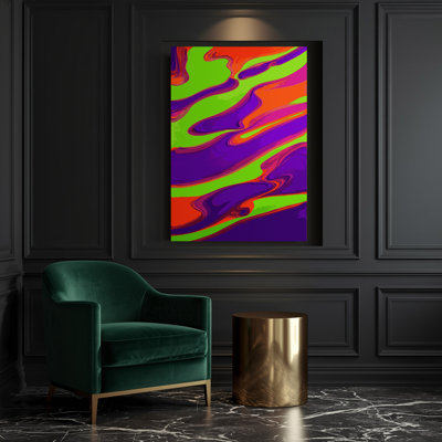 «Abstract Color Field 42», art mural sur toile mauve