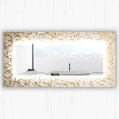 Armiead Flat Glass Lighted Mirror
