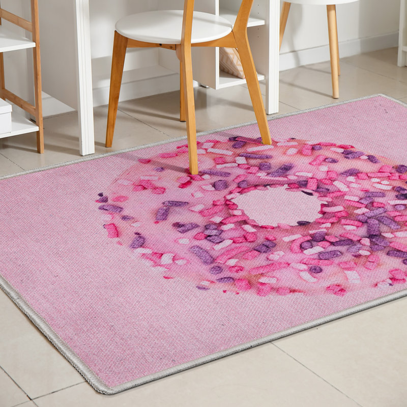 Tapis rose Kehr Sprinkles Donut Kids, Rectangle 3 pi 3 po x 5 pi