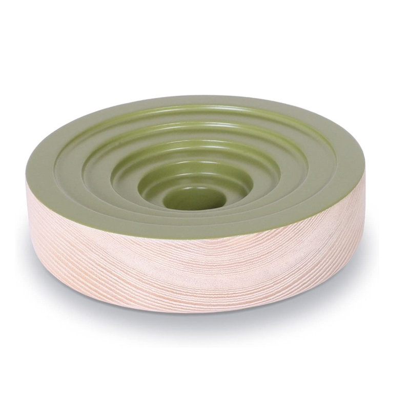 Bougie Wougie Wood Tabletop Dish, Green