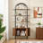 70.63" Tall Etagere Arched Bookcase With Cabinet-537332328