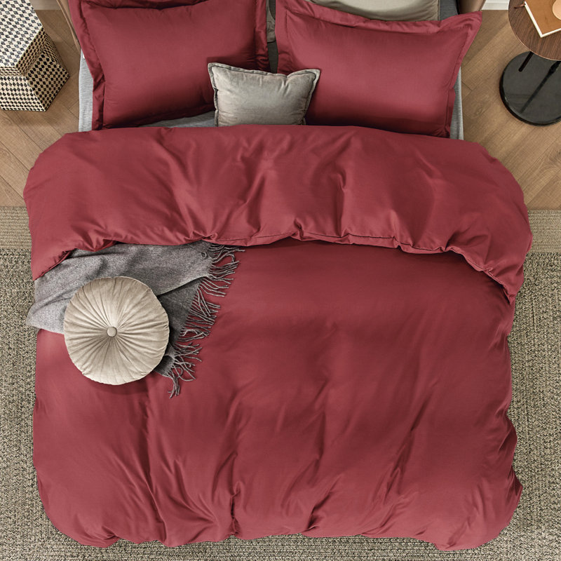 Bedsure Linen Duvet Cover Twin Size - Soft Double Brushed Bedding Set for Kids & Adults（Set of 3）, Linen
