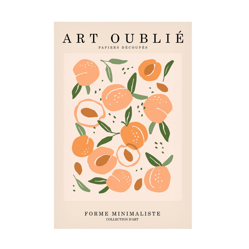 Art sur toile «bolologado incado peachy», H 19 po x l 12 po