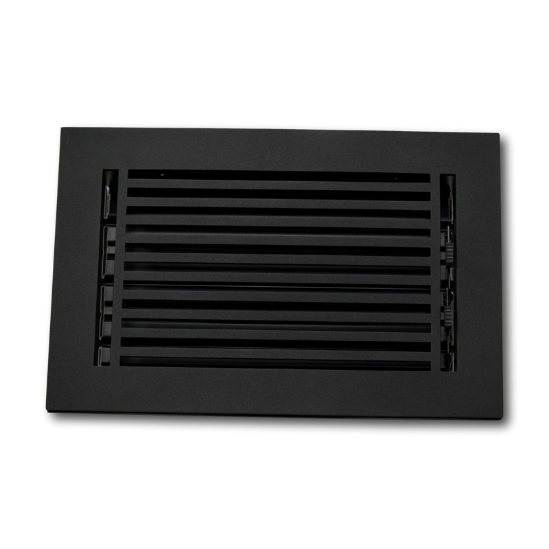 Madelyn Carter Cast Brass Vent Cover, 5.75" W x 15.75" L, Black
