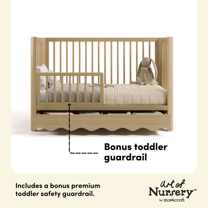 Storkcraft Casablanca Deluxe 5-In-1 Convertible Crib, Driftwood