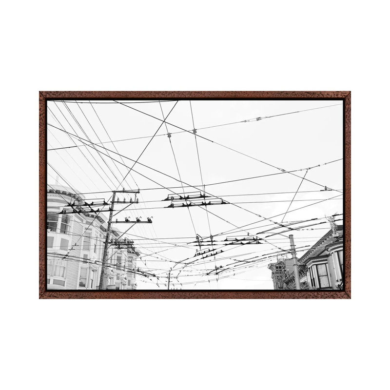 San Francisco XIX by Bethany Young - Print on Canvas, 66.04cm H x 101.6cm W x 3.81cm D, Classic Brown Wood Framed