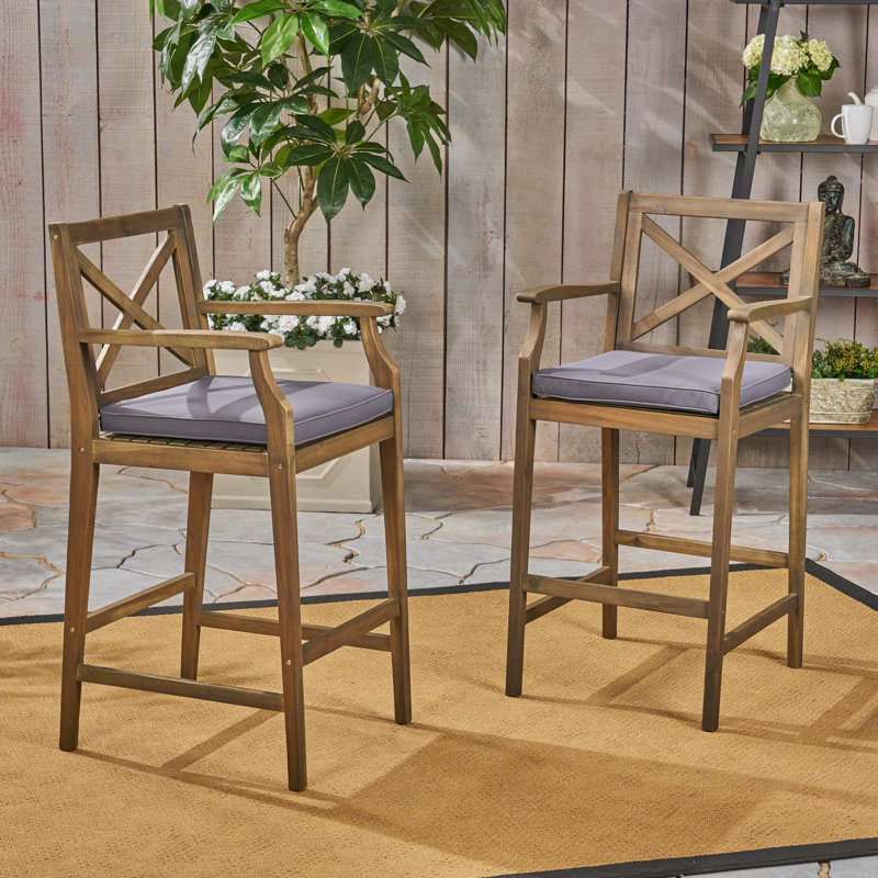 Tabouret Perla, Brun