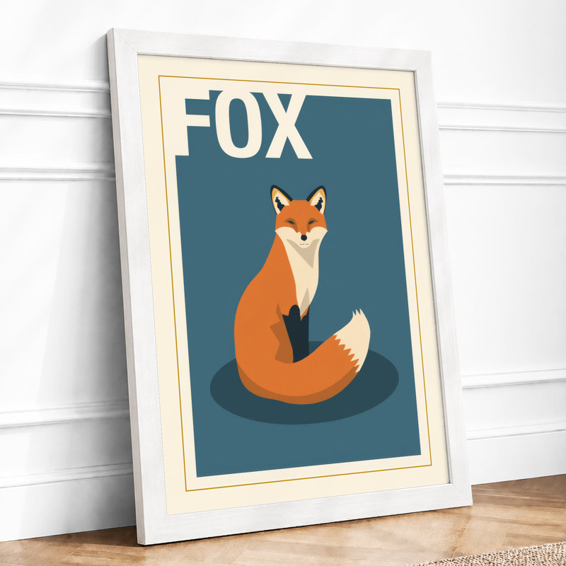 Fox Modern - Framed Print, A3 - 42.0 x 29.7 cm, White
