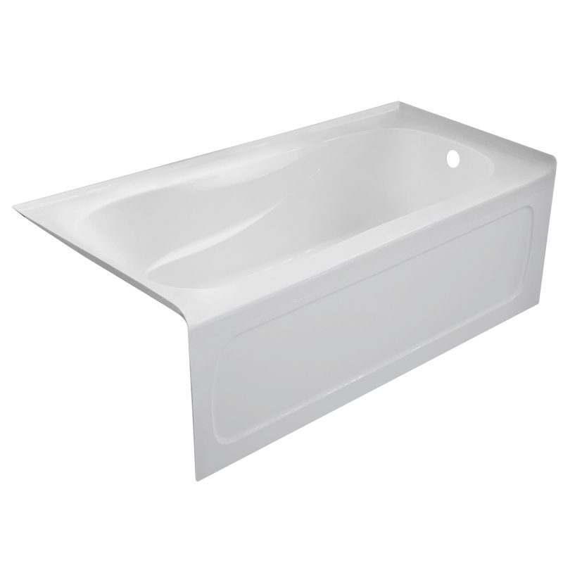 60'' x 30'' Soaking Acrylic Bathtub, Right
