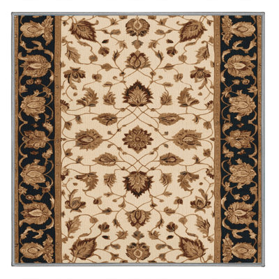 Tapis brun lavable à la machine
