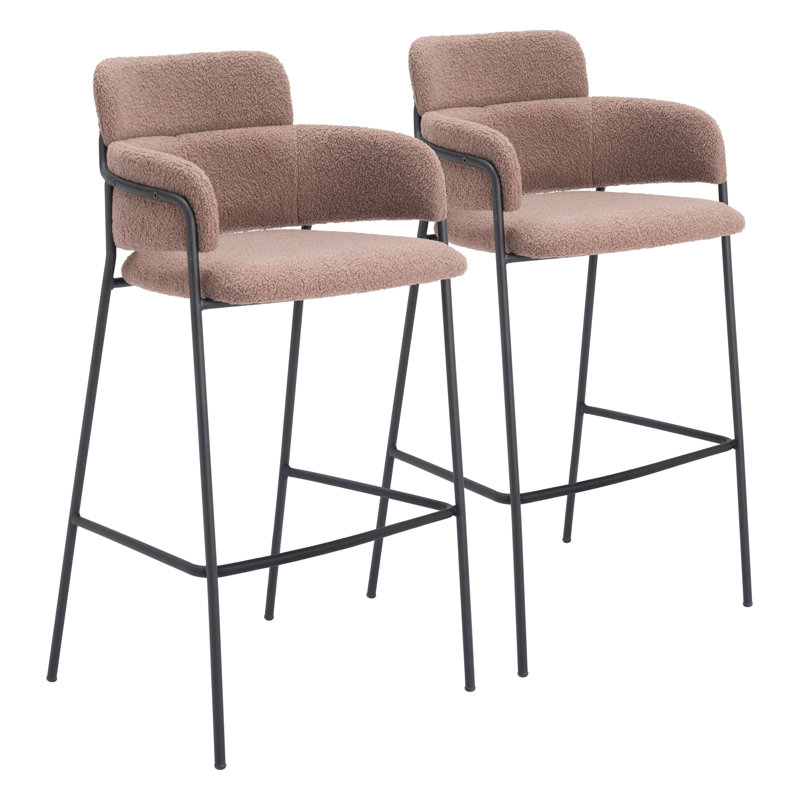 Tabouret de bar et de comptoir Kidman, Brun, Tabouret de bar (siège d'une hauteur de 29,9 po)