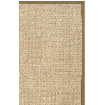 Auckland Bamboo Slat/Seagrass Natural/Olive Area Rug