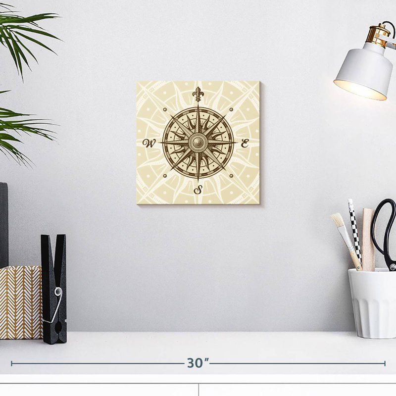 Aletra Compass Rose, 10" H x 10" W