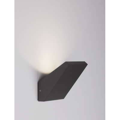 Black Integrated LED Outdoor Flush Mount