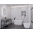 Chand Series 59 in. x 30 in. Flat Bottom Acrylic Freestanding Soaking Bathtub with Center Drain in Glossy White