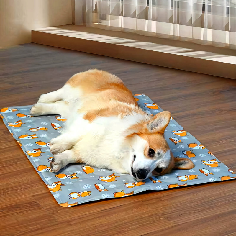 Pet Specific Cooling Mat Is Soft And Durable, Making It More Comfortable To Use In Summer, 1.90" H x 15.74" W x 19.68" D