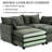 Chenille Modular Sleeper Sofa | Cloud Style Convertible Sectional Couch, Soft Fabric, Modern Living Room Furniture-1557527482