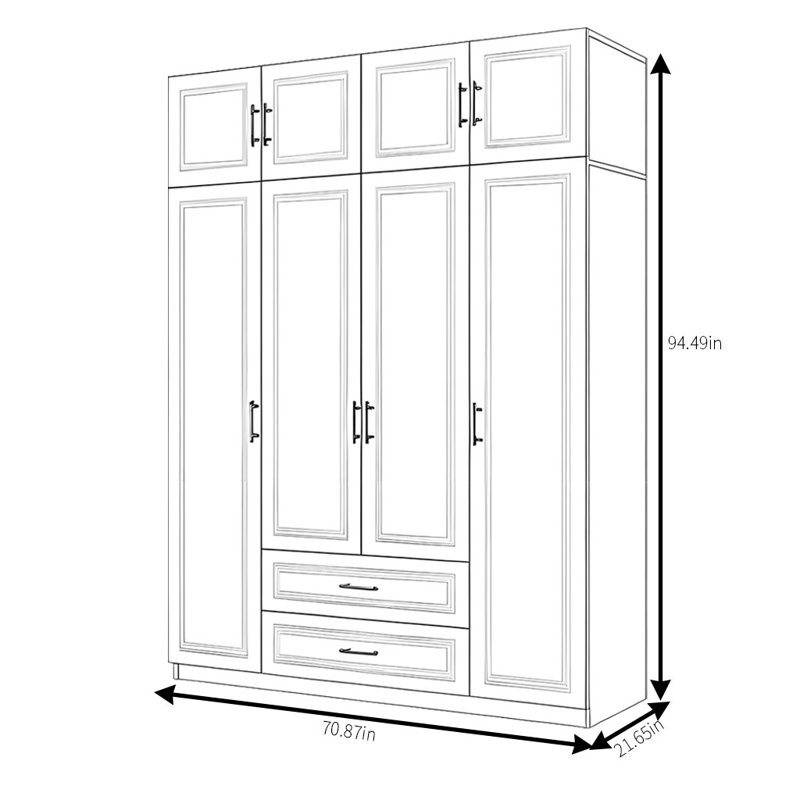 Dandridge, 95" H x 71" W x 22" D