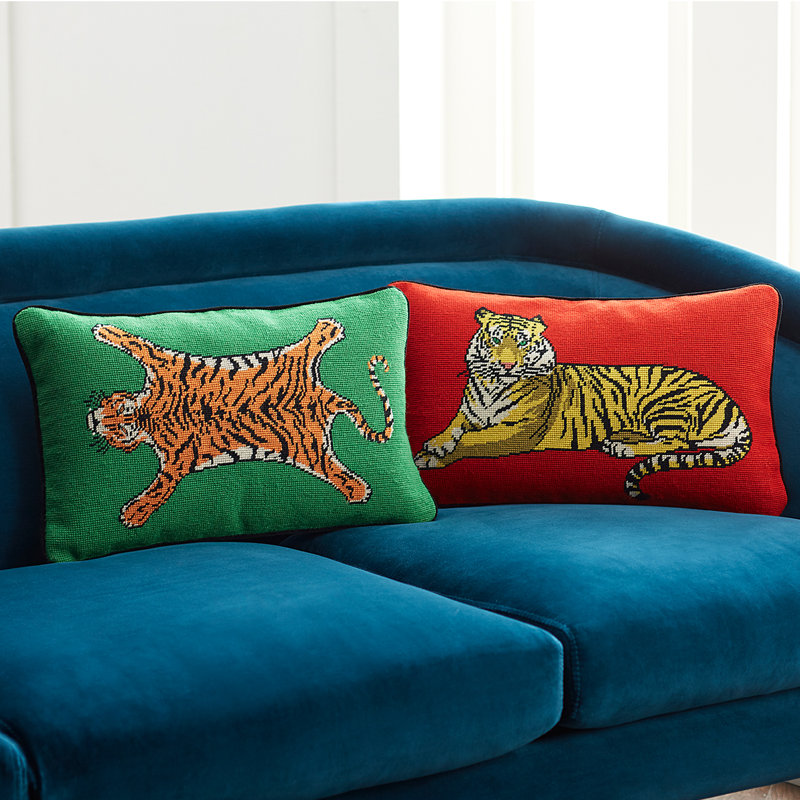 KIT Safari Needlepoint Pillow