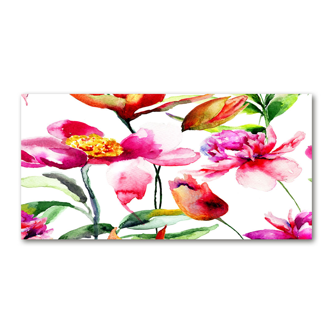 Wilde Blumen - Kunstdrucke auf Leinwand - Wrapped Canvas