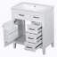 Meuble-lavabo 30 po avec lavabo, armoire de salle de bain blanche avec tiroirs, cadre solide et panneau de fibres à densité moyenne (ancien numéro de référence: N725S999222K)-91582952