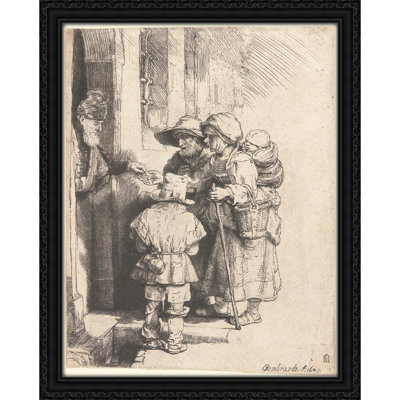 Beggars Receiving Alms at the Door of a House (1648)
