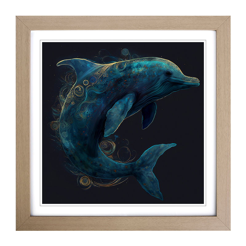 Single Picture Frame Print on Wood, Oak