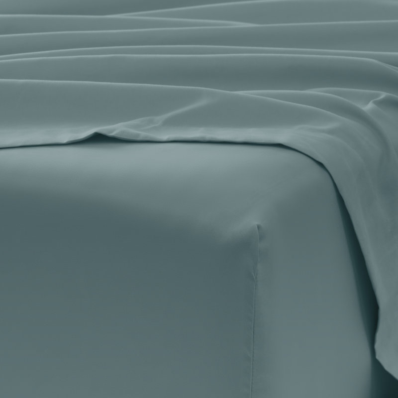 Ultra Soft Double Brushed 4 Piece Sheet Set – Deep Pocket Fade Resistant Bedding, Full Sheet Set with 2 Pillowcases, Ocean