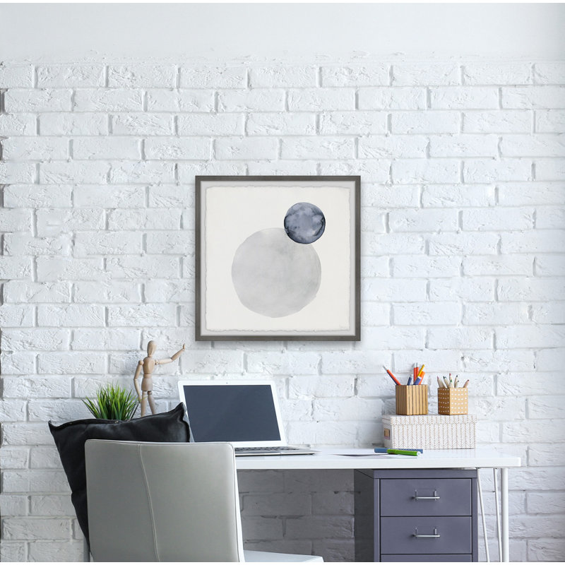 «The Moon And The Earth», reproduction encadrée, H 24 po x l 24 po x P 1,5 po