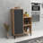Modern Multi-Purpose Cabinet, Atlantic Pine & Anthracite, 42.0 x 28.1 x 13.8 inches | 100% Melamine Coated Particle Board, Thickness: 0.7 inches | Wall-Mountable, Additional Storage & Numerous Shelves, Stylish Design