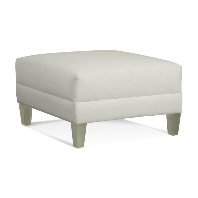 Alexa Square Ottoman, Graystone, Basic Navy; 0317-61