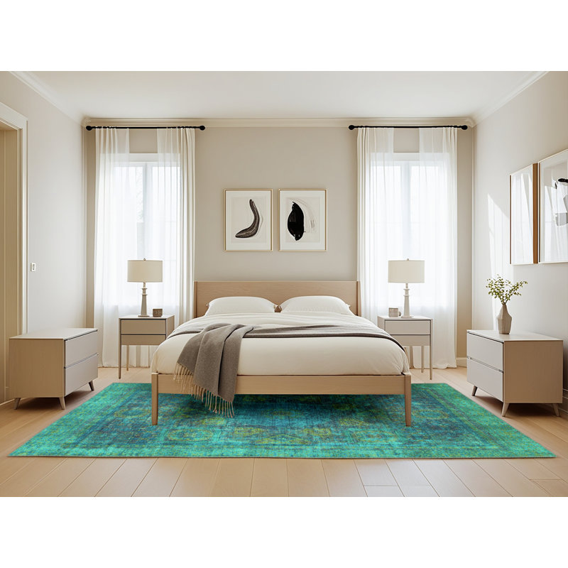 Montanye Performance Oriental Indoor Rug, Rectangle 5' x 8'
