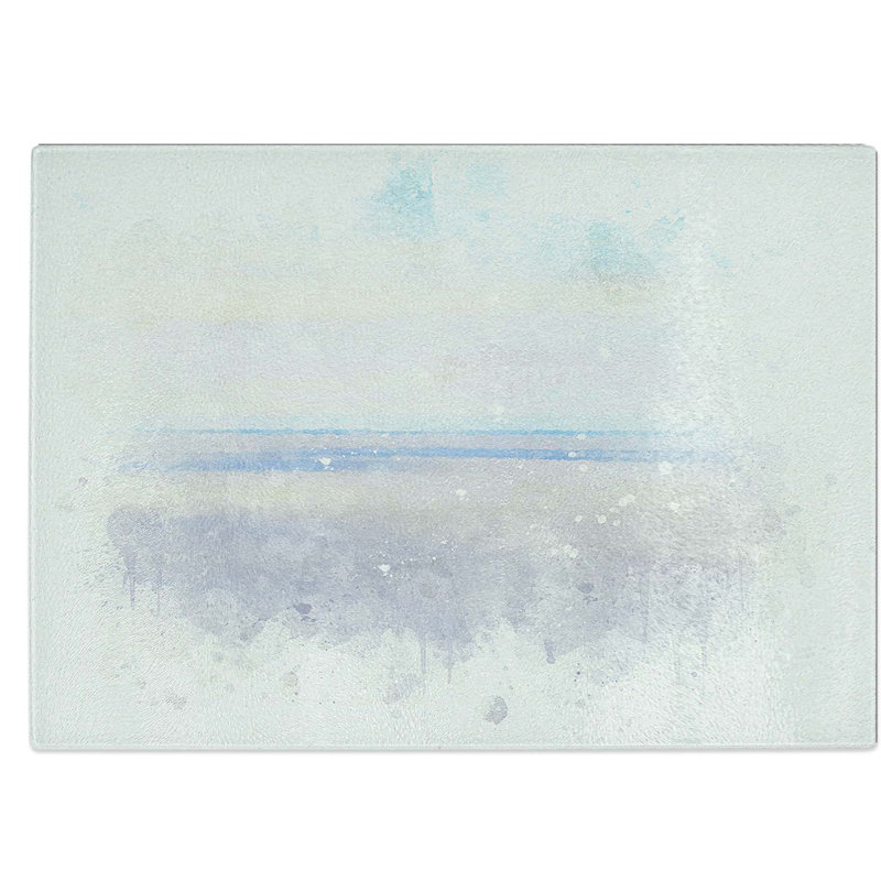 Tempered Glass Desert Driving Chopping Board, 39 cm W x 28.5 cm L