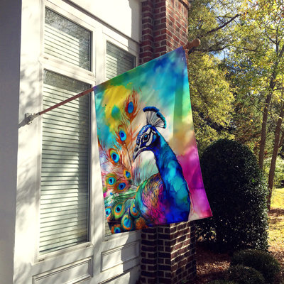 Drapeau de maison de paon hippie