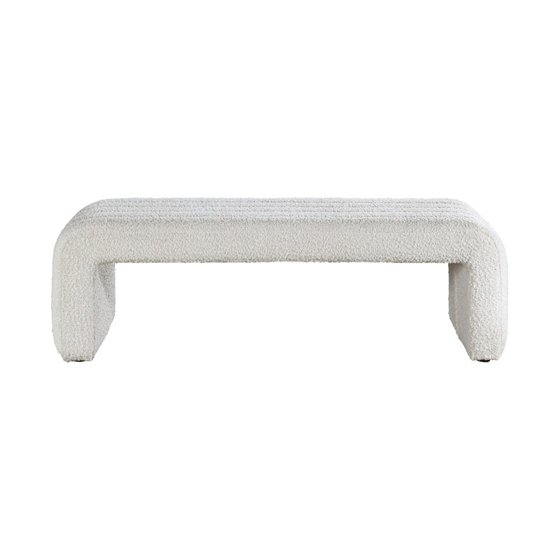 51.4" W BENCH, BEIGE BOUCLÉ