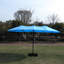 Parasol de météo rectangulaire avec - évent de jardin double 15 pi bleu