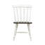 Chaise d'appoint à dossier en lattes de bois massif Catriel