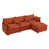 Chenille orange foncé