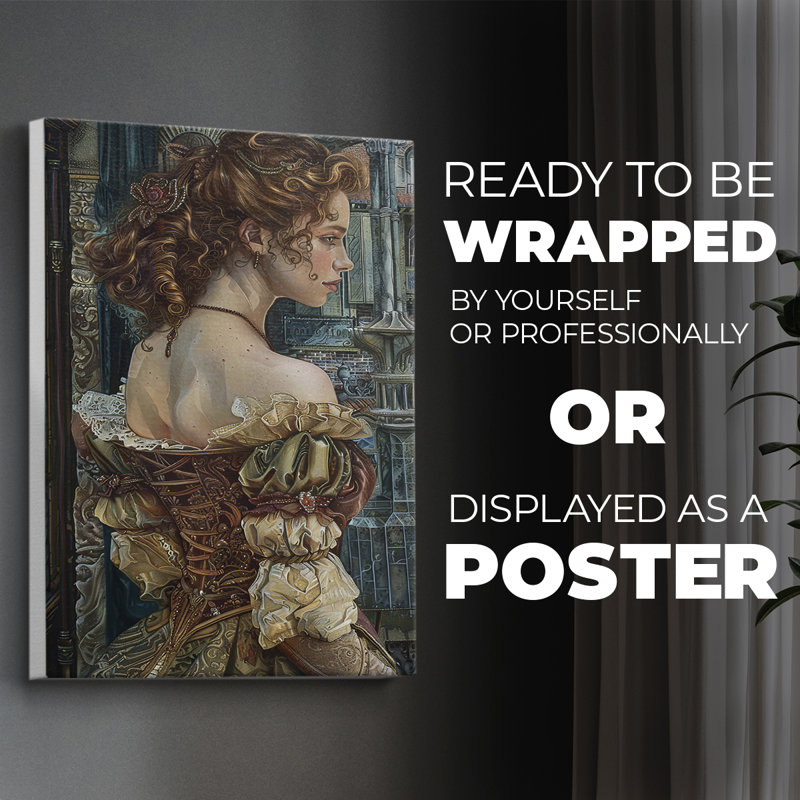 WOMEN Series CMXXXIX  -Premium Canvas Print Only - NOT FRAMED -Ready to Hang, 36" H x 24" W